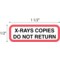 Nevs Position - X-Ray Copies Do Not Return 1/2" x 1-1/2" White w/Red& Black XP-771 - alternate 2